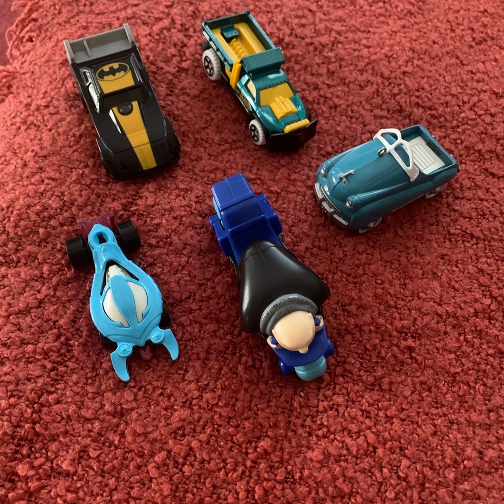 Kids Toy Vehicle Set (5 Total), Mattel Hot Wheels, McDonald’s, and Hallmark
